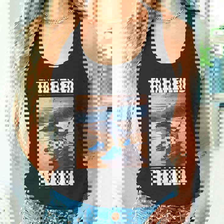 Tralalero Tralala Bootleg Brainrot イタリアン ブレイン ミーム タンクトップ