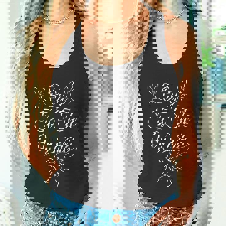 Trendy Oy To The World Holiday タンクトップ