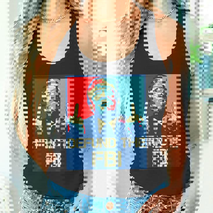 Trump Defund The Fbi ビンテージ プロトランプ 2024 愛国的 タンクトップ