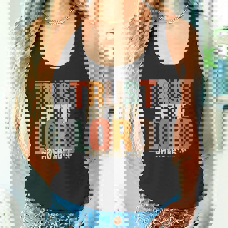 Trust In The Lord 箴言 3 タンクトップ