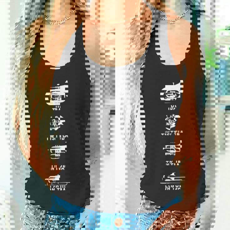 Tuba Twisty Tuba Tiny Tuba ロングチューバマーチングバンドシャツ タンクトップ