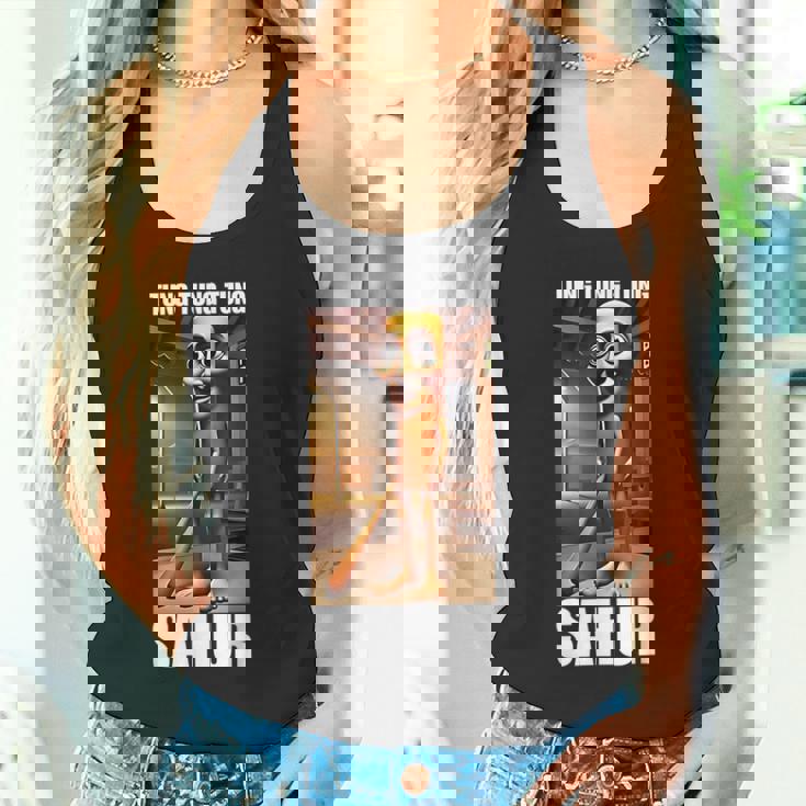 Tung Tung Tungahur Italian Brainrot Meme タンクトップ