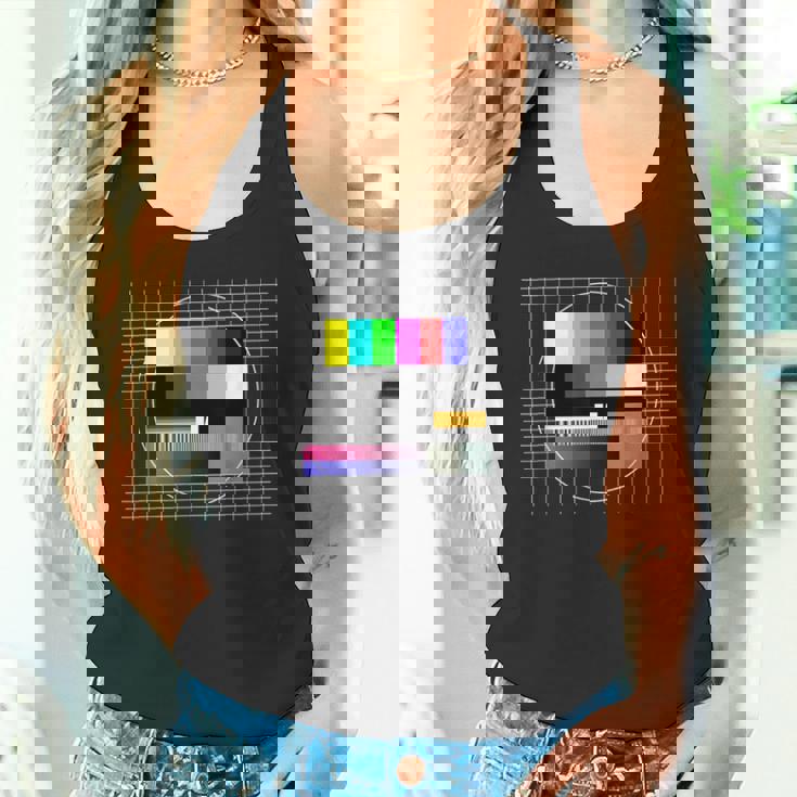 Tvテストパターン カラーバー テストカード スクリーン 懐かしいオタク タンクトップ