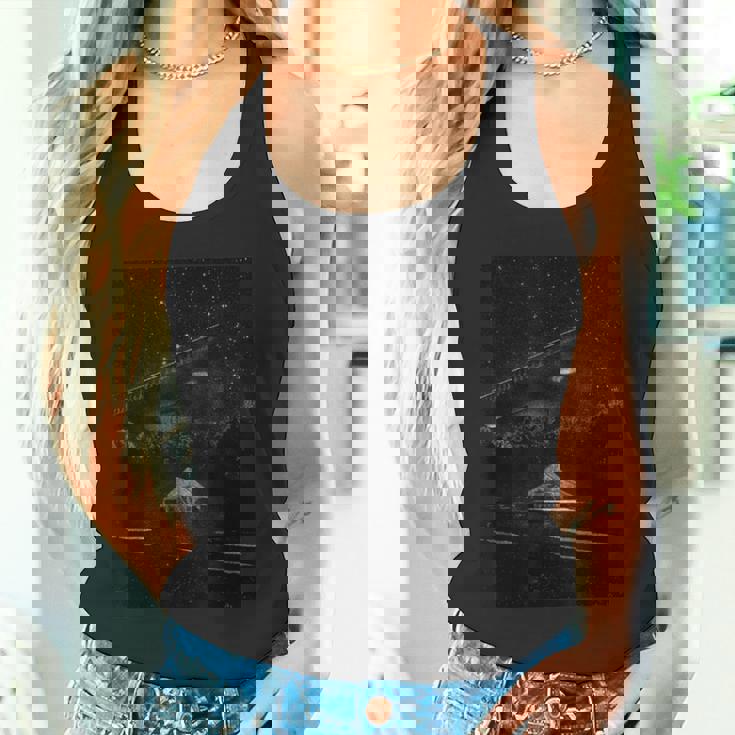 Ufoアート Tr3bトライアングル宇宙船、地球外生命体、エイリアン タンクトップ