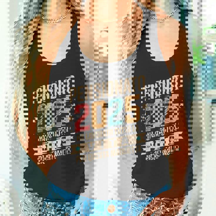 Uomo Pensione Regalo Papà Collega Divertente Pensionato 2025 Canotta