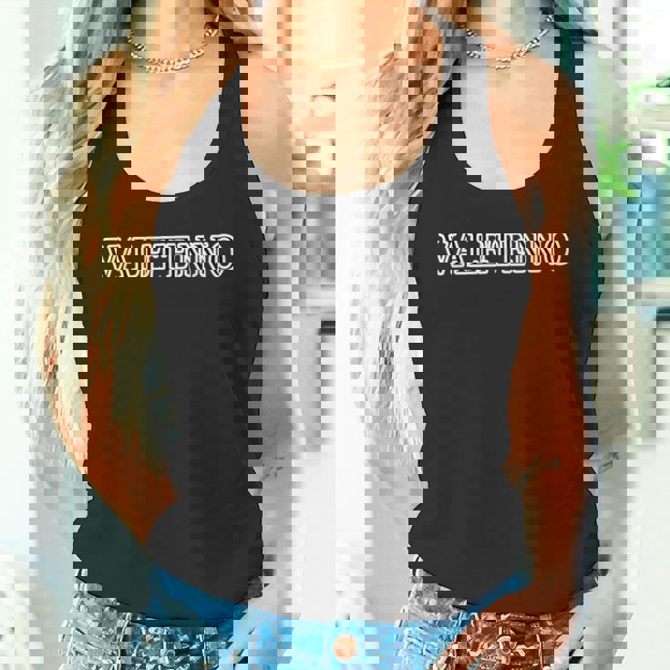 Valetenno バレテンノ《ばれてんの？》ブラック 黒 ロゴ【変なtシャツ屋さん】ブランド パロディ 面白デザイン タンクトップ