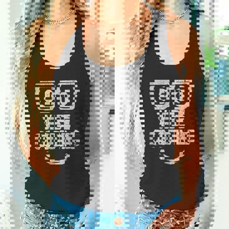 Vibe Coding ユーモア タンクトップ