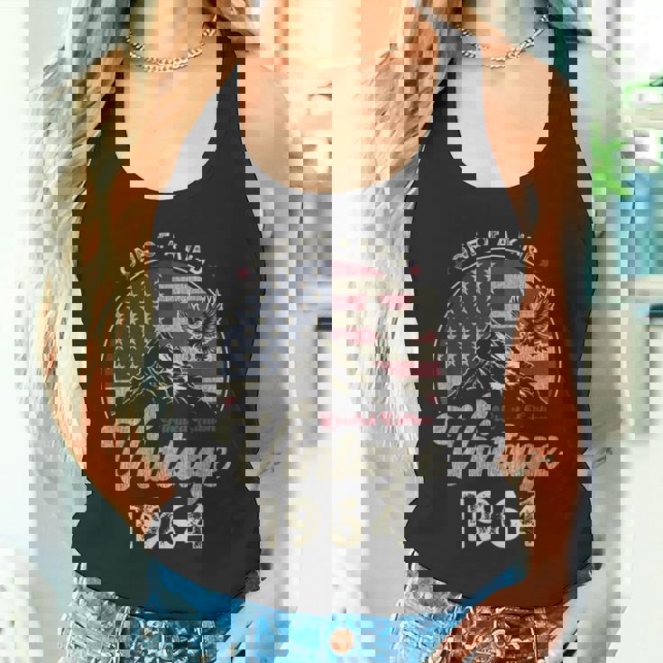 Vintage 1964 愛国的なイーグル、61歳の誕生日、アメリカ国旗 タンクトップ