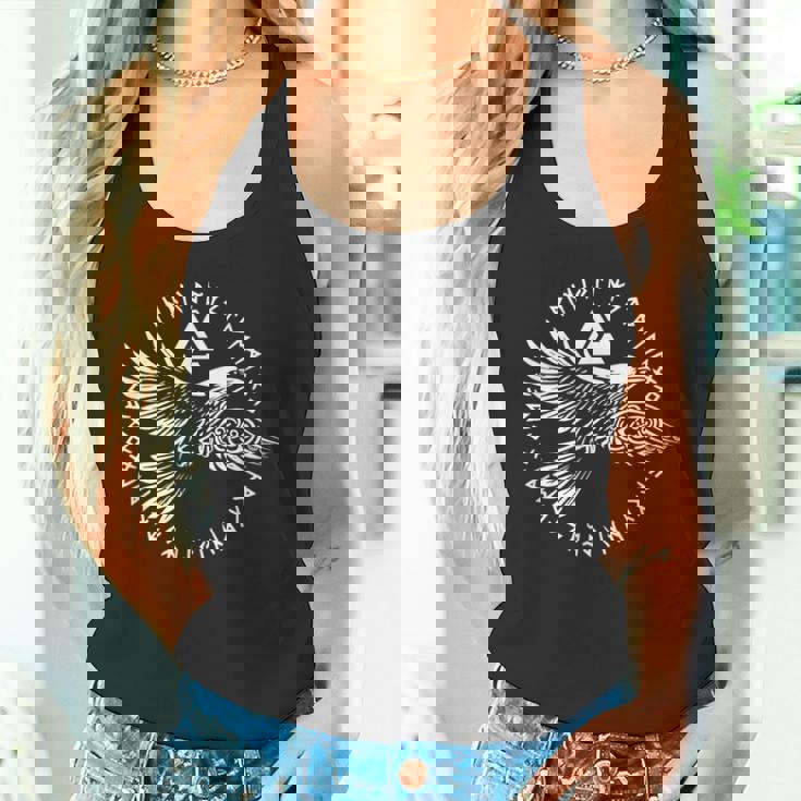 Walhalla Raven Odins ルーンズ ノルディック コンパス バイキング タンクトップ