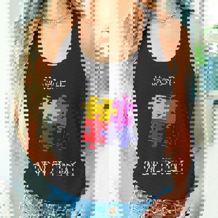 We Are One Team ジグソーパズル付き タンクトップ