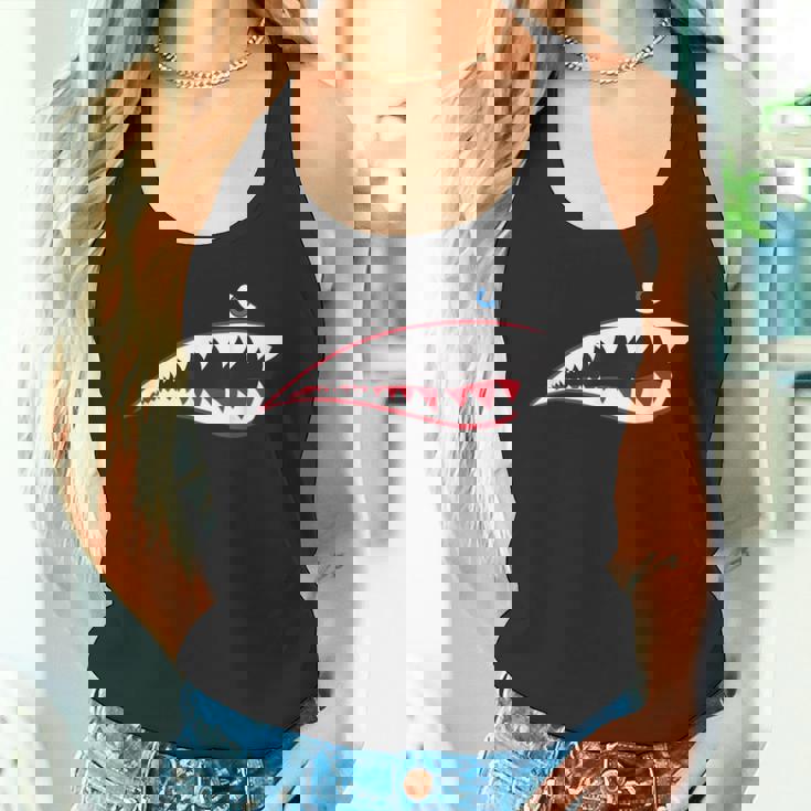 Ww2 ノーズアート第二次世界大戦退役機シャークノーズアート タンクトップ