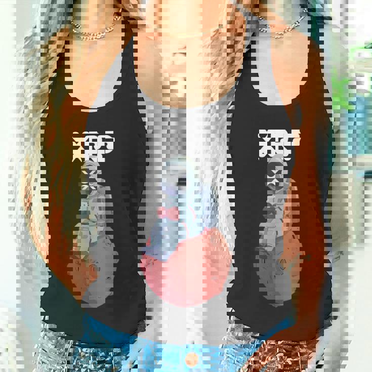 Xrpかわいい月の男暗号通貨電話トレーダー タンクトップ