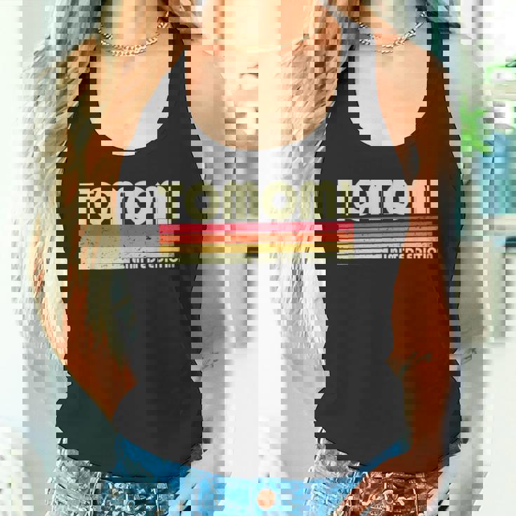 【 朝美 ともみ トモミ 】名前 名字 家族お揃い ギャグ ネタ ウケ狙い 贈り物 ギフト 面白い おもしろ タンクトップ