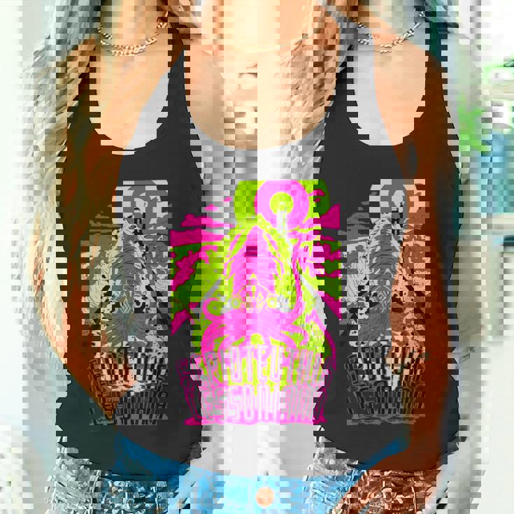 【アオリイカ】 海釣り イカ釣り ユニークイラスト アウトドア 【Sepioteuthis Lessoniana】 タンクトップ