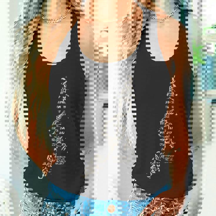 【ト音記号】音楽 ト音記号 イラスト トライバル風 メンズ レディース キッズ お揃いコーデ 丸襟 タンクトップ