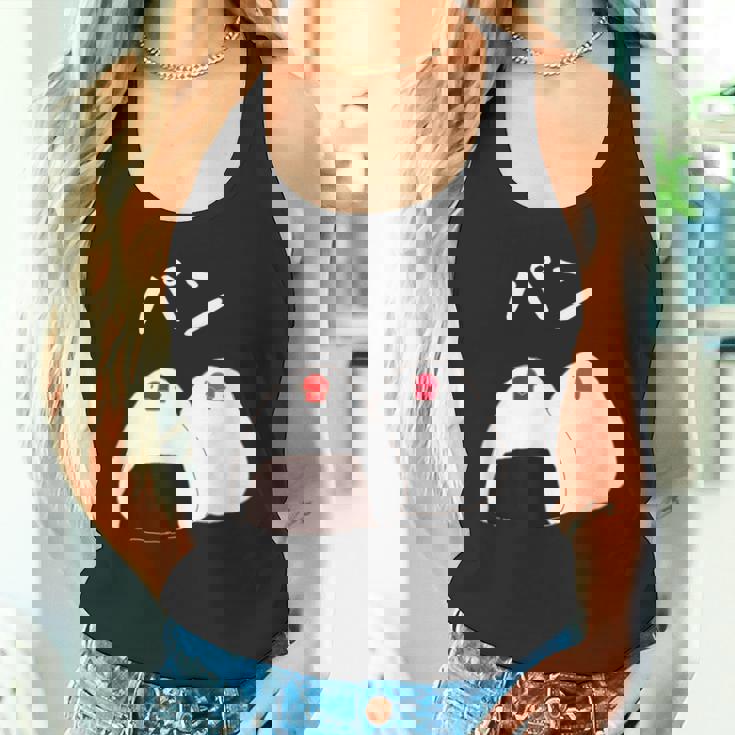 【パン】おにぎり オニギリ ごはん お米 文鳥 桜文鳥 サクラブンチョウ 白文鳥 おもしろ 文鳥 文鳥好き タンクトップ