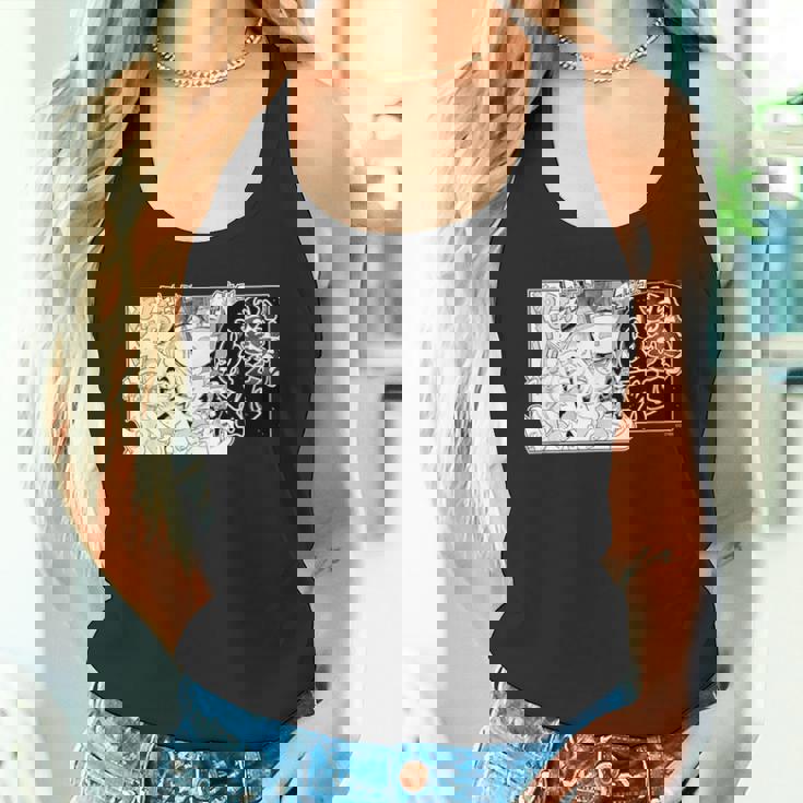 【大神ミオ】『ヤマト神想怪異譚』漫画コマtシャツ（本人セレクト 日本語） タンクトップ