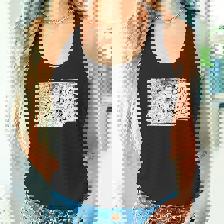 【大神ミオ】『ヤマト神想怪異譚』漫画コマtシャツ（本人セレクト 英語） タンクトップ