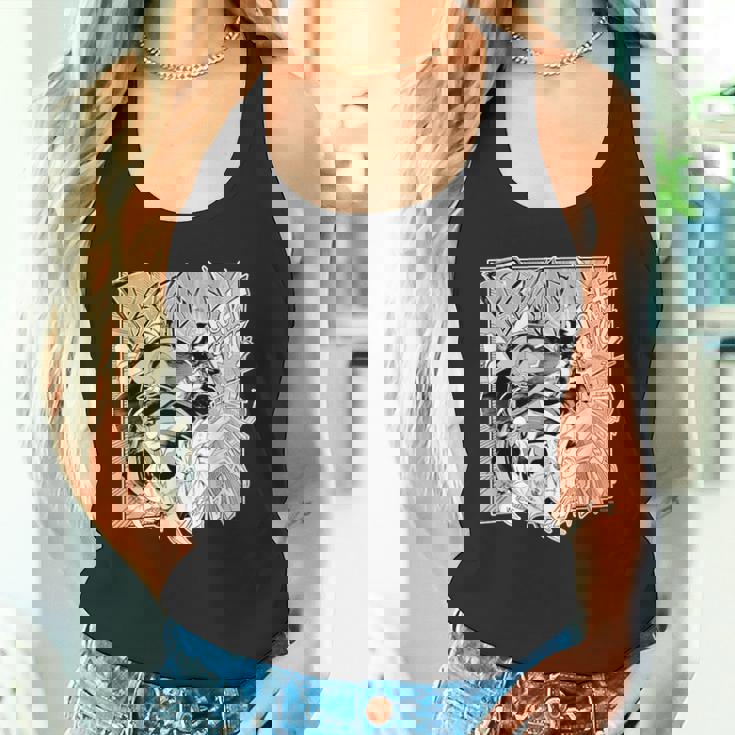 【百鬼あやめ】『ヤマト神想怪異譚』漫画コマtシャツ（本人セレクト 英語） タンクトップ