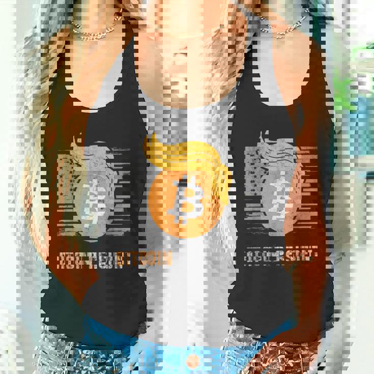 ありがとうトランプアメリカ ビットコインプレジデント就任式ジョーク タンクトップ