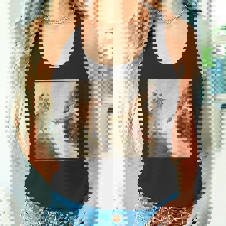 おかしな猫 神 創造 アダム ミーム イエス タンクトップ