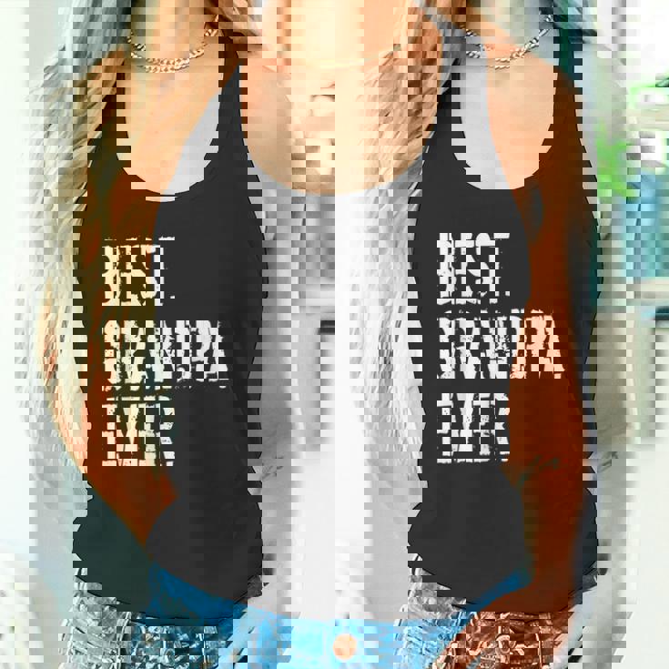 メンズ おじいちゃん誕生日クリスマスプレゼントベストおじいちゃんエバー タンクトップ