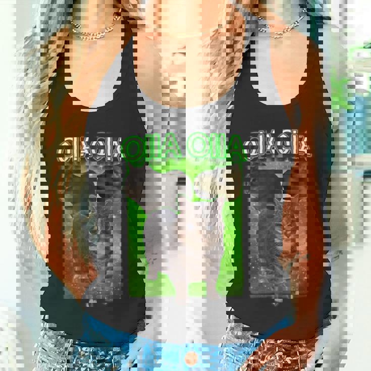 おもしろいいいあ オイア スピニングキャット ミーム おおいいあい 猫 タンクトップ