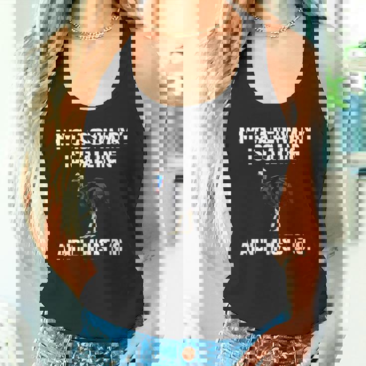 おもしろい俺のヒクイドリが呼んでるし、私は鳥に行かな タンクトップ