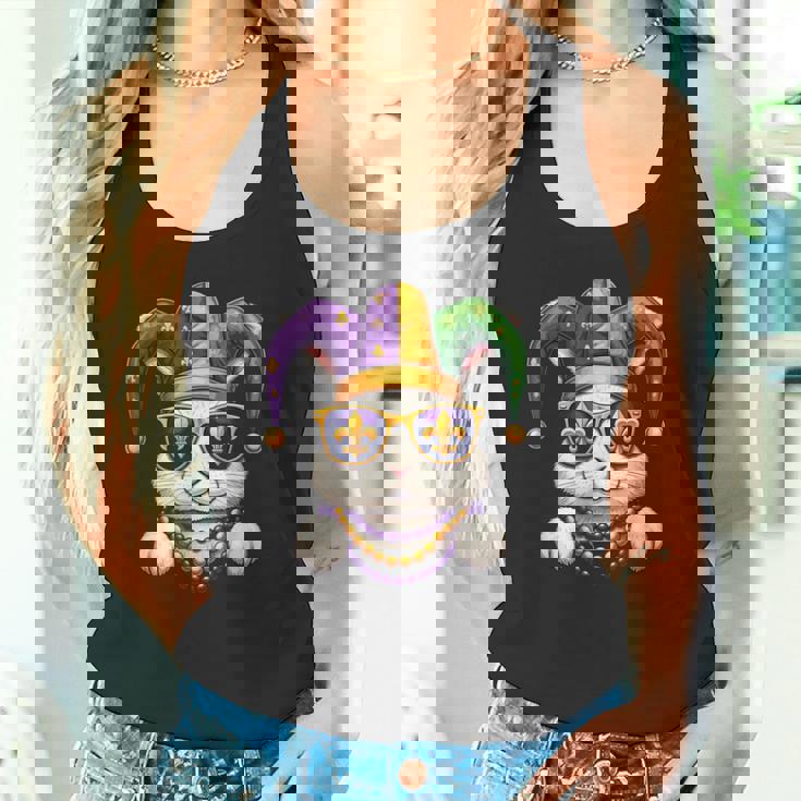 おもしろうさぎ マルディグラ フェスティバル カーニバル レディース メンズ キッズ タンクトップ