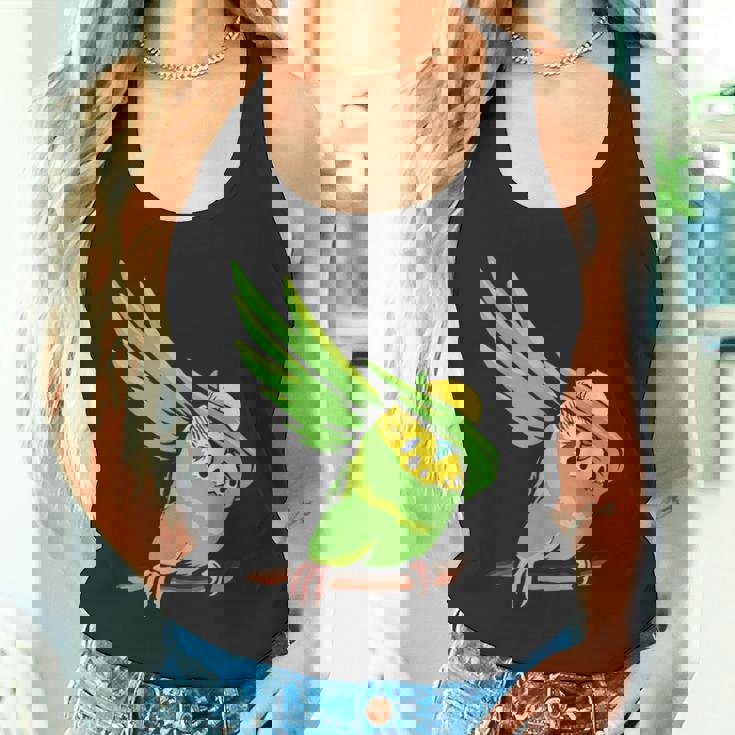 おもしろインコ セキセイインコ ペット オウム 動物 愛 タンクトップ