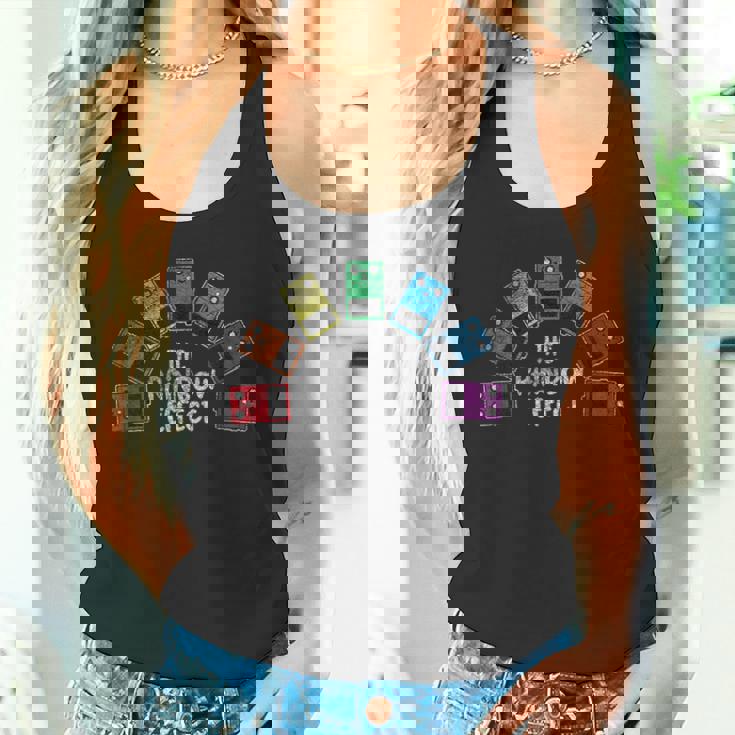 おもしろレインボーエフェクトギターペダルtシャツ タンクトップ