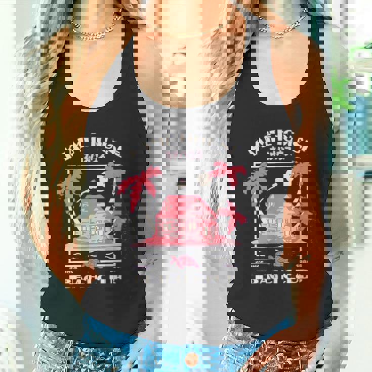 かめハウス ビーチクラブ アニメ 漫画 コミック おもしろギフト タンクトップ