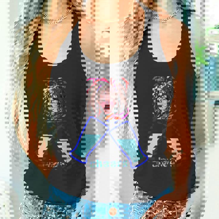 かわいい 可愛い 女の人 若い 美人 イラスト 日本 きれい タンクトップ