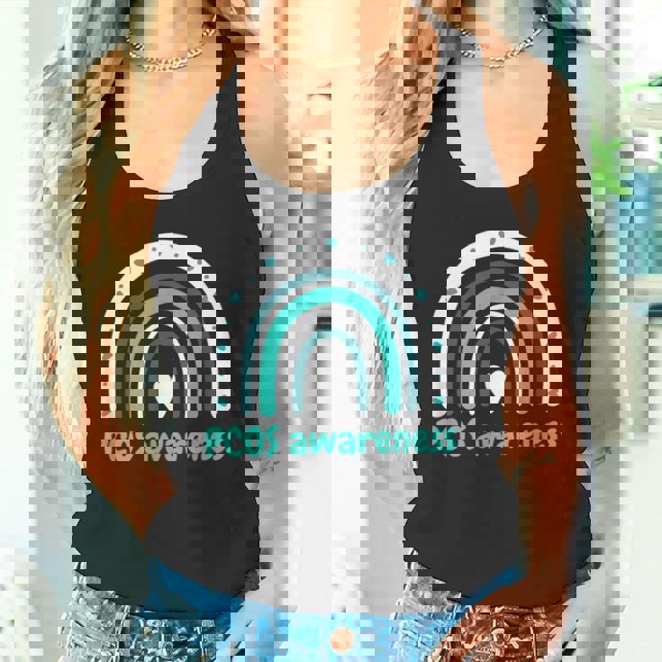 かわいいpcos啓発ボヘミアンレインボーpcosサポート。 タンクトップ