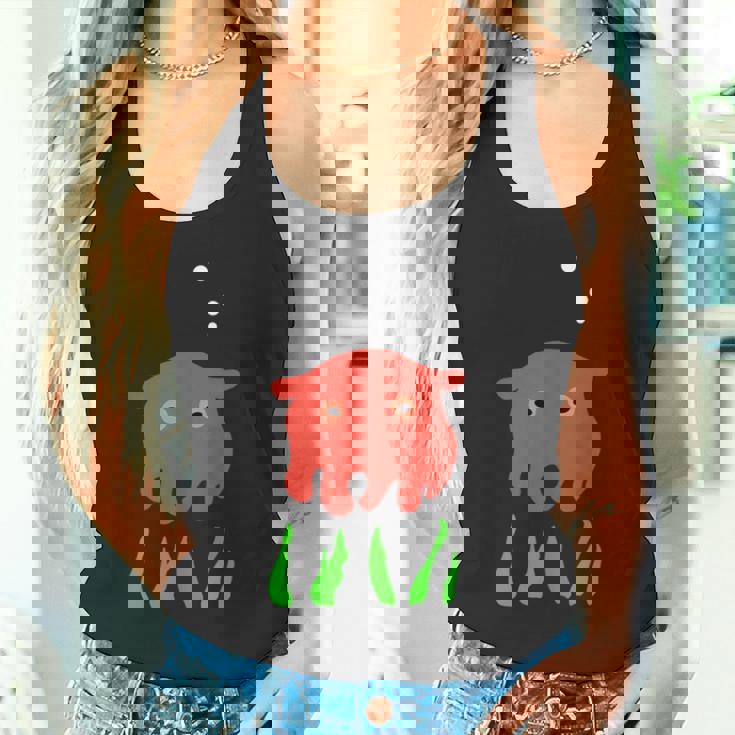 かわいいめんだこシーライフ タンクトップ