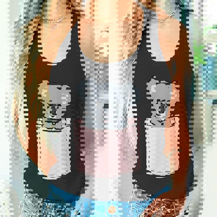 かわいいコアラ コアラベア ポケットアニマル メンズ レディース ティーン キッズ タンクトップ