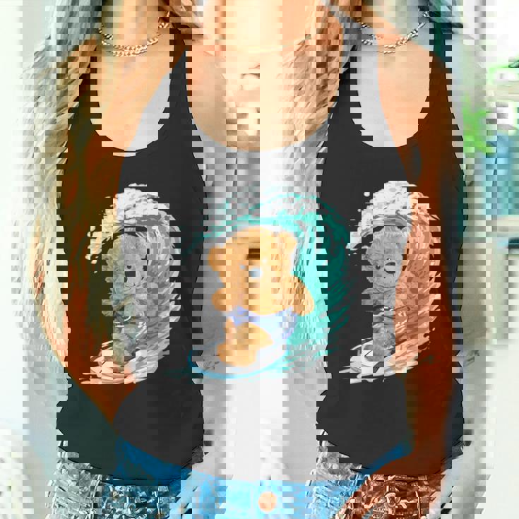 かわいいサーファーのテディベア。 タンクトップ