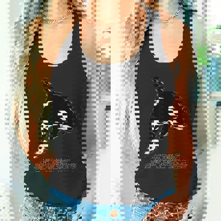 かわいいシャチ Orca タンクトップ