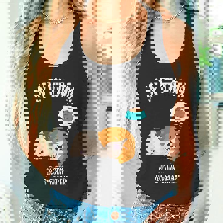 かわいいスリーピングビーグル ペット愛好家のための面白い犬のデザイン タンクトップ