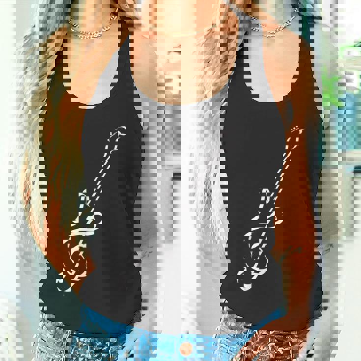 かわいいノートギターの形 タンクトップ