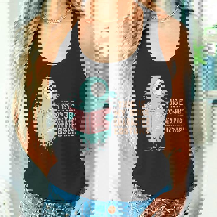 かわいいピジョン This Is My Book キャラクターコスチューム 読書用 タンクトップ