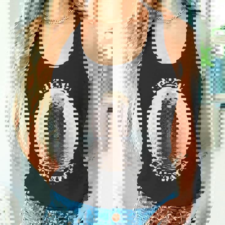 かわいいラッコ 言って I Love You Like No Otter私はあなたを愛しています タンクトップ