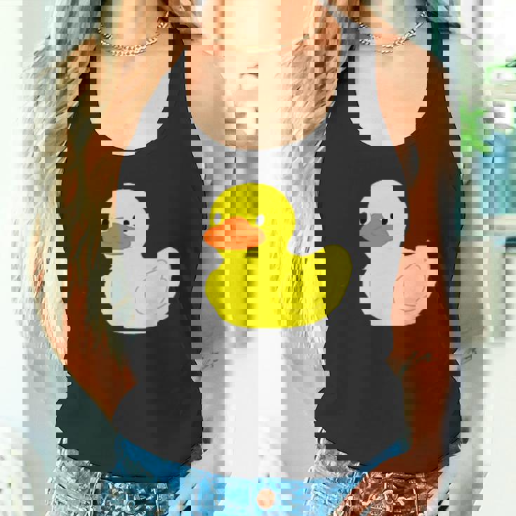 かわいいラバーダックイエローグラフィックかわいいラバーダック タンクトップ