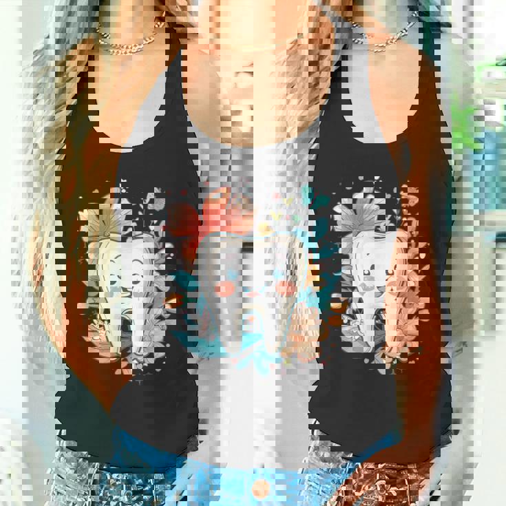 かわいい歯と花iキッズ歯 タンクトップ