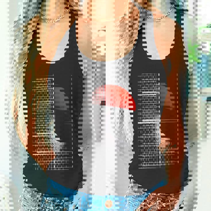 きのこ 建築 アート イラスト モチーフ きのこ タンクトップ