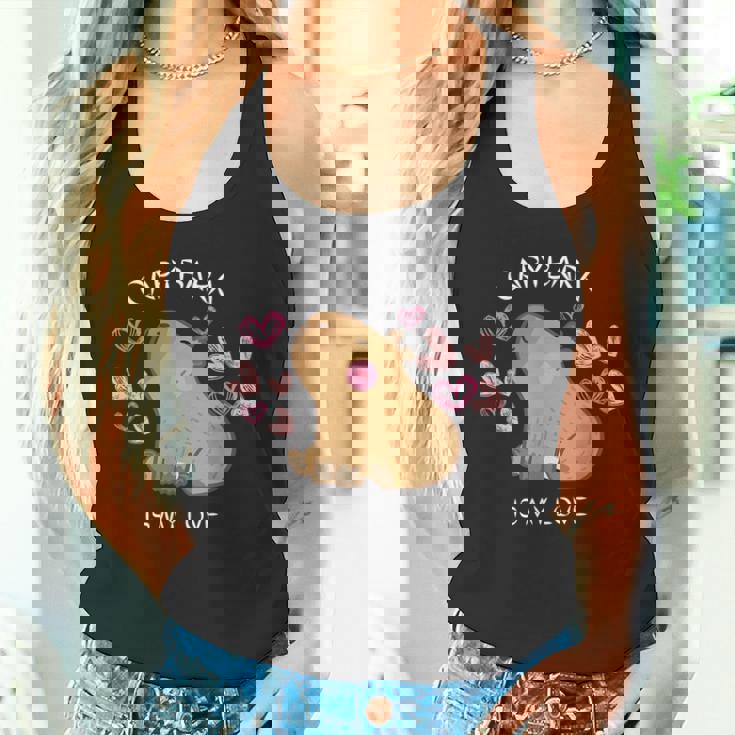 げっ歯類 面白いカピバラ カピバラアート メンズ レディース キッズ タンクトップ