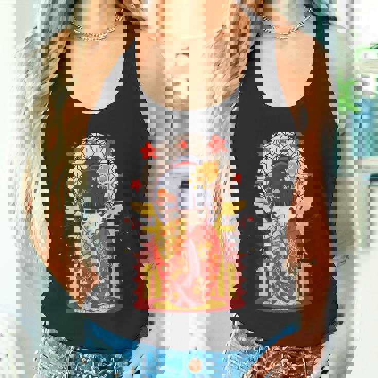 こけし 人形 シャツ 和装 赤 日本運 福 タンクトップ