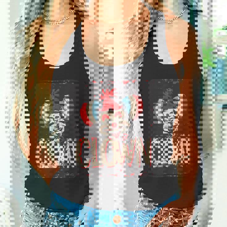 このクラシックなピエロコスチュームで楽しさを抱きしめましょう。 タンクトップ