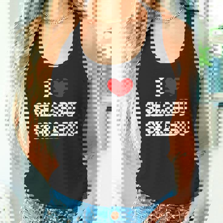 しゃぶしゃぶ大好き アイハート しゃぶしゃぶ タンクトップ