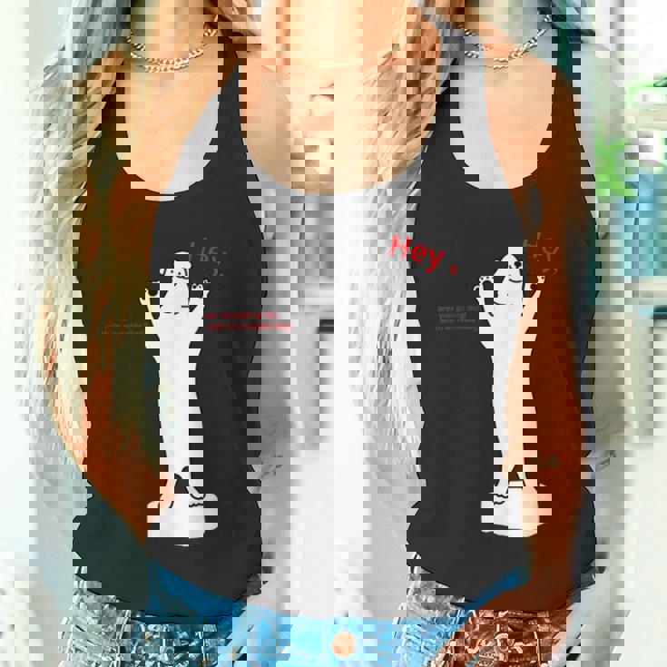 しろくま 北極クマ くま 流氷 動物 エコバック オリジナルデザイン 手描き イラスト ロゴプリント かわいい おもしろ タンクトップ